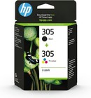 HP 305 2-pak Czarne/Trójkolorowe Oryginalne wkłady atramentowe Pakiet kombi do Deskjet 27