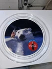 Vintage 1995 Coca Cola Polar Bear Always Glass Platter 13 inch