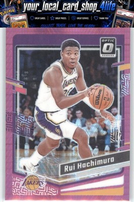 2023-24 Donruss Optic Hyper Pink #162 Rui Hachimura Los Angeles Lakers