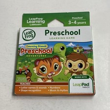 LeapPad Leapfrog Learning Friends Preschool Adventures Teaching Game 3-4 Years