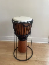 Toca Large Djembe Drum w/ Stand – Great Tone – Excellent Condition