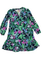 Lilly Pulitzer Girls 8-10 Dress Mini Alyssa Cotton Pullover UNTAMED Print