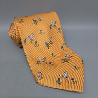 Solemare Maus Hoffman Necktie Pelican Floral