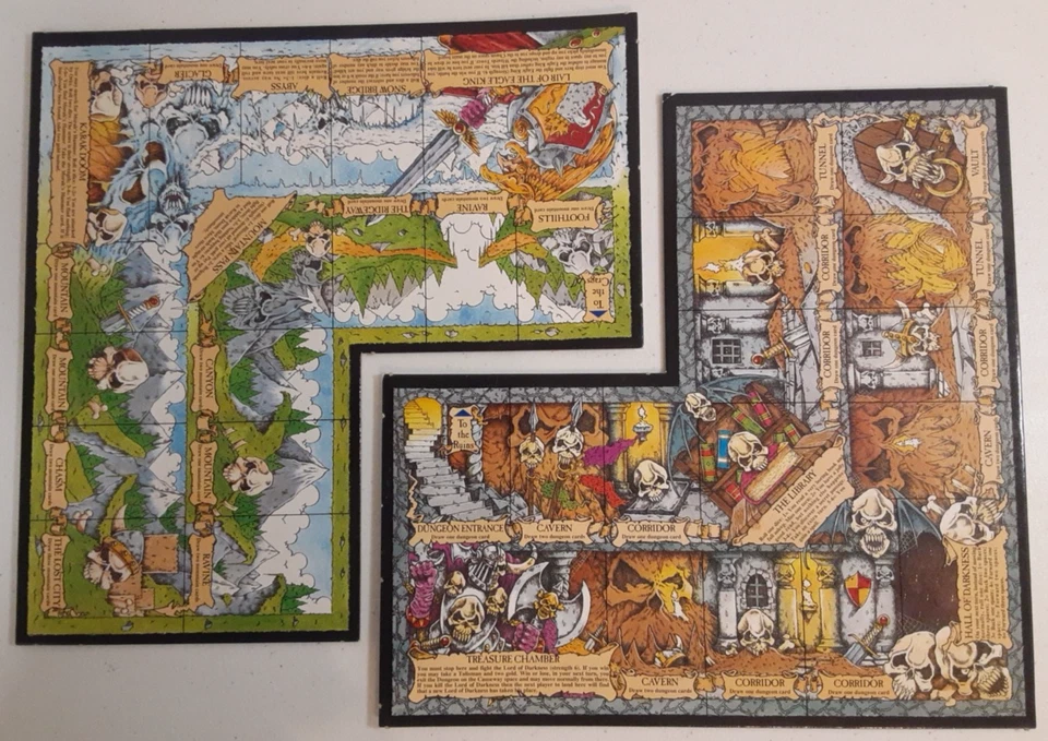 DUNGEON of DOOM Talisman 3rd expansion Complete, no Box, 1994 Games Workshop - Image 2 of 4