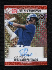 2021 Leaf Pro Set Metal 1990 Base Red Mojo Reginald Preciado #PS0-RP1 Auto s9z