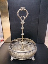 Ancien Serviteur Vinaigrier / Huilier en Laiton