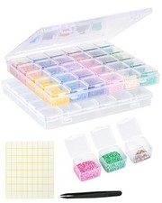 60-Grid Diamond Painting Storage Containers, Portable Diamond Art Storage Cas...