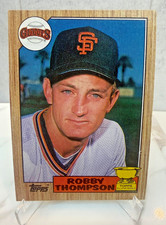 1987 Topps - Robby Thompson #658 - Rookie Card - San Francisco Giants - NM. rookie card picture
