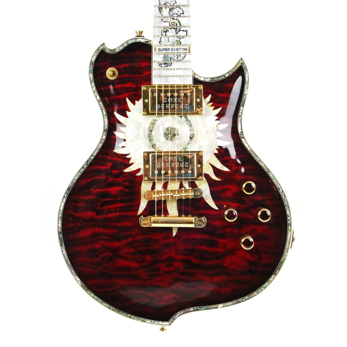2006 Minarik Lotus Sun God Super Custom Electric Solidbody Guitar