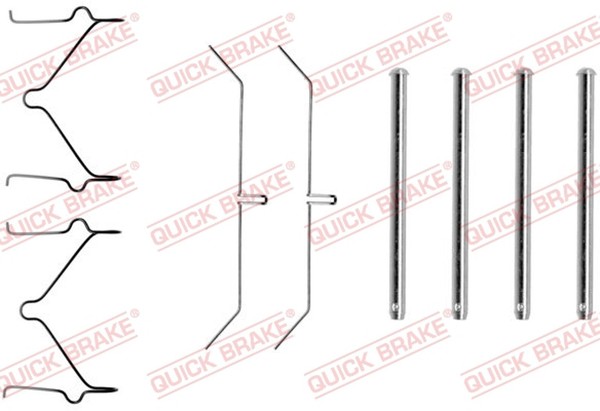 ZubehöRsatz Scheibenbremsbelag Quick Brake 109-1129 FüR Cruiser Toyota Taro Land-image