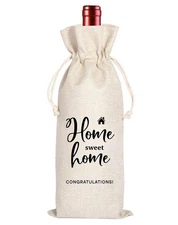 House Warming Wine Gift Bags for New Home Homeowner Congrats Party Decoration