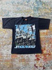 Vtg Star Wars Battle Droid Shirt Phantom Menace Episode One Movie Youth Medium
