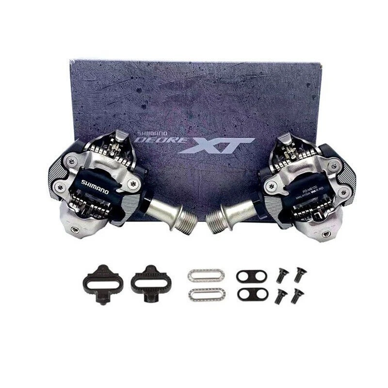 New Shimano Deore XT PD-M8100 SPD XC MTB Mountain Bike Clipless Pedals & Cleats - image 2 of 4