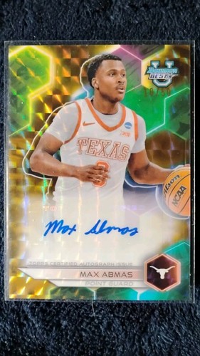2023-24 Bowman University Best Best of 2023 Autographs #B23-MA Max Abmas 18/50 - Picture 1 of 2