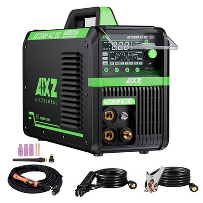 AIXZ AIT200P AC/DC WIG Schweißgerät 180A 230V Einspannung Pulse Aluminium