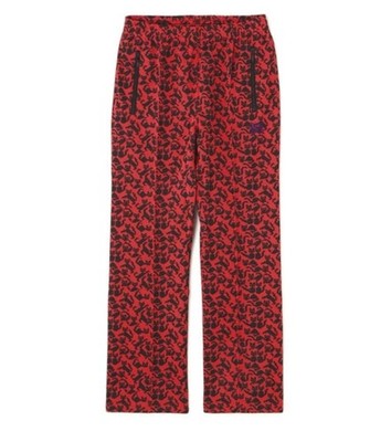 Needles Poly Jacquard 24AW Red Polyester Track Pants | eBay