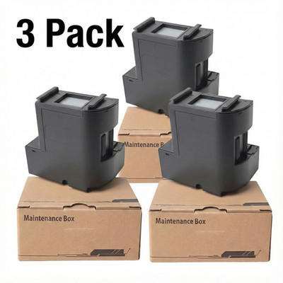 3pack Maintenance Box For T04D1 ET-15000 ET-3750 ET-3760 WF-2860 ET-4760 ET-3850