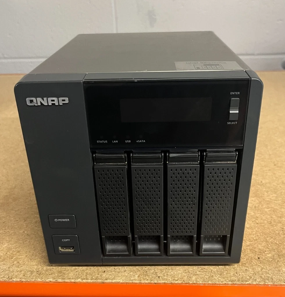 TS-419P II QNAP 4 Bay NAS Fully Tested With PSU Cable - Dent to
