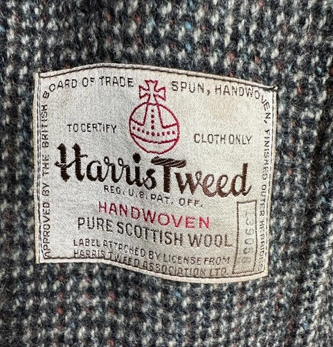 Vintage Men's Harris Tweed Overcoat. L/XL image 2