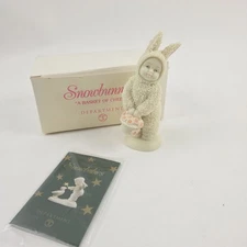 Department 56 Snowbabies “A Basket Of Cheer” Easter Figurine 2000