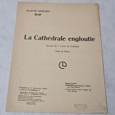 La Cathedrale engloutie by Claude Debussy Pour le Piano 1910