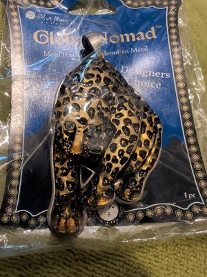 Global Nomad Leopard or Cheetah Pendant Raised 3-D Design OOAK Big Bold 