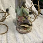 VINTAGE UNGLAZED PORCELAIN MADE IN JAPAN LAMP PAIR — photo 4