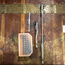 Gearwrench Locking Head Ratchet Bundle 81030 81025 With Bits And Extension