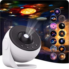 Galaxy Projector Pro for Bedroom, 13 in 1 Planetarium Star Projector with Solar