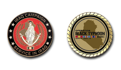 Operation Black Typhoon Iraq Challenge Coin
