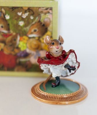 RARE Wee Forest Folk Can-Can Mouse a la Toulouse Lautrec MU-5