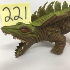 Vintage Plastic Rubber Toy 1970 s Chinasaur Hollow Green Spinosaurus Dinosaur