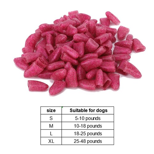 100PCS Pet Dog Soft PVC Nail Cover Claw Cap Wrap Grooming Accessory Gfl - Picture 3 of 10