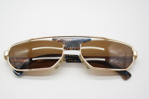 Vintage Sunglasses Alain Mikli 636 0323 Gold Multicoloured Angular Sunglasses - Picture 6 of 6