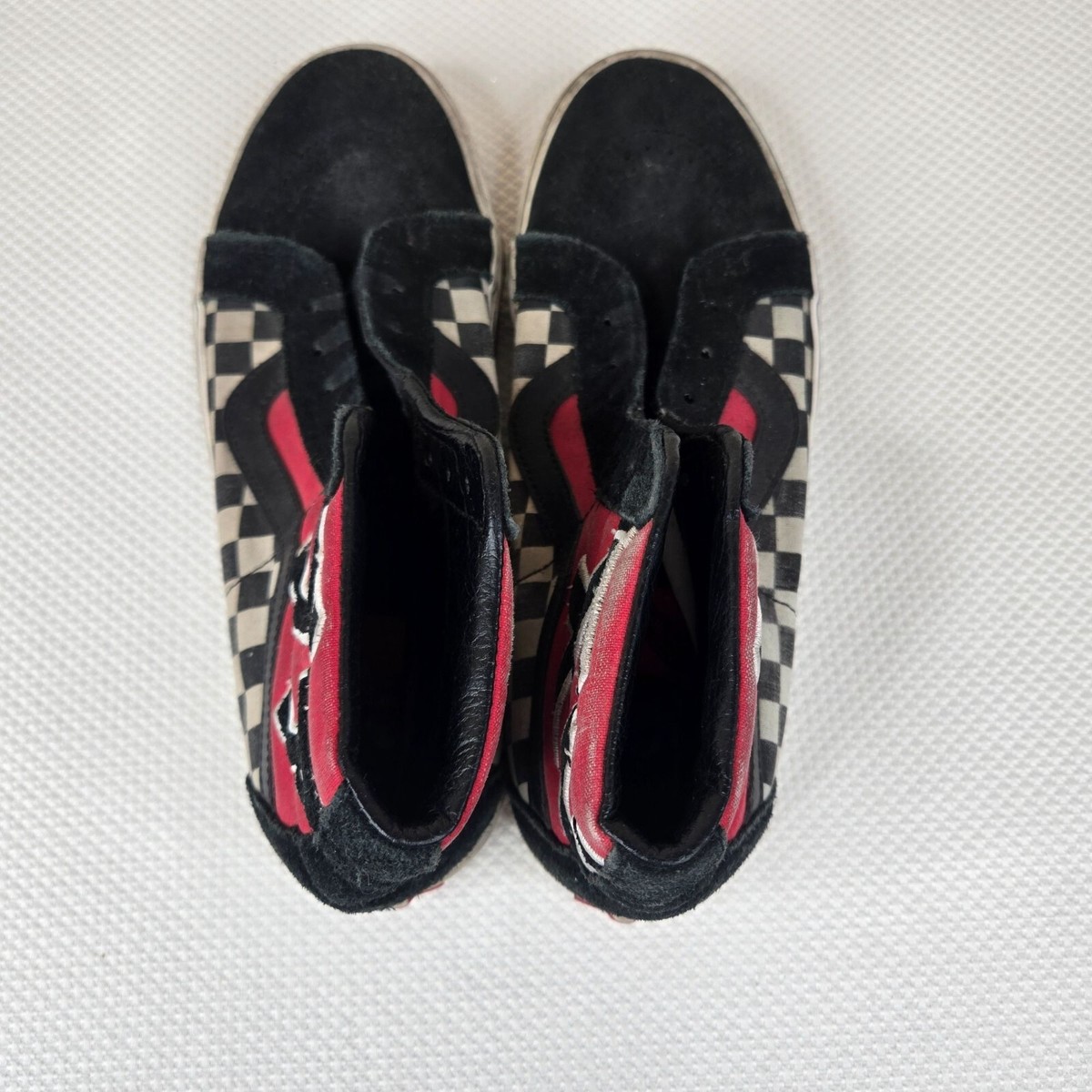 Vans Sk8-Hi ブラック チェック柄 刺繍希少美品⭐︎ Vans Sk8-Hi ブラック/チェック柄 ハイカット - メルカリ