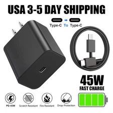 45W Super Wall Charger Adapter 6ft Type-C Cord For Samsung Galaxy S23 S22 S21+