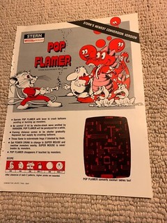 11- 8.5'' Pop Flamer Stern arcade video game AD FLYER