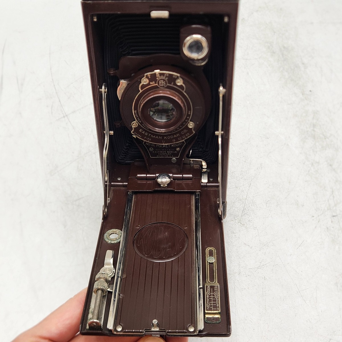 Vintage Kodak Eastman Brown No.1A Pocket Folding Camera w/ Kodar