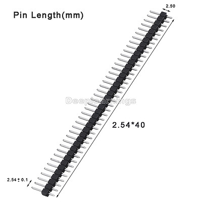 20PCS 40Pin 2.54mm Single Row Straight Male Pin Header Strip PBC Ardunio