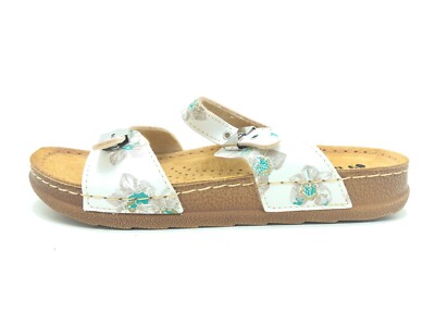 Inblu Damen Sandale Sandalette Pantoletten Mehrfarbig Gr. 37 (UK 4)