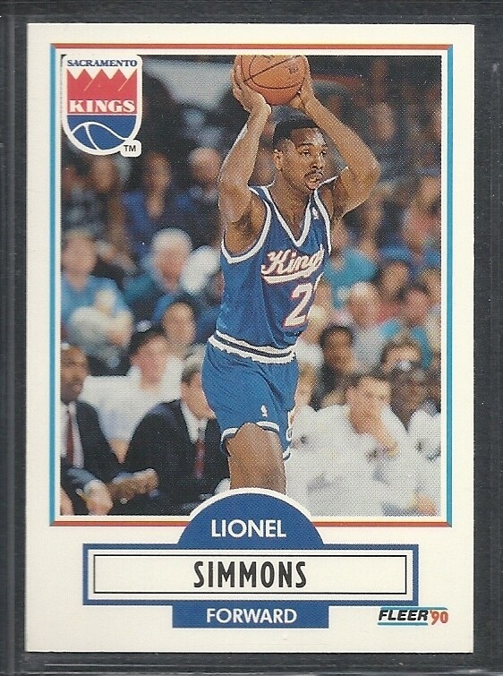 1990 Fleer Update Basketball - Rookie - #U-87 - Lionel Simmons - Kings