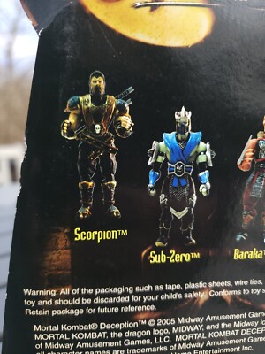 Mortal Kombat Scorpion Action Figure SEALED IN BOX MK DECEPTION