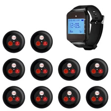 New Restaurant Pager Wireless Waiter Calling System Watch Receiver Call Button