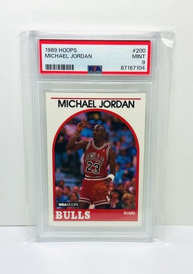 NBA 1989 MICHAEL JORDAN Hoops #200 CHICAGO BULLS-PSA 9 | eBay