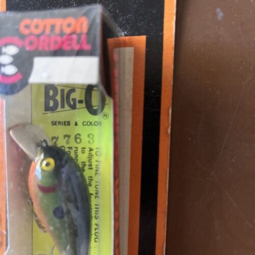 Señuelo vintage CORDELL BIG O, Green-Sunfish-C7763 nuevo en caja sin perforar - Imagen 2 de 7