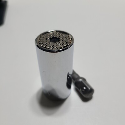 Universal Chrome Steel Socket __7-19 MM with Adapter.