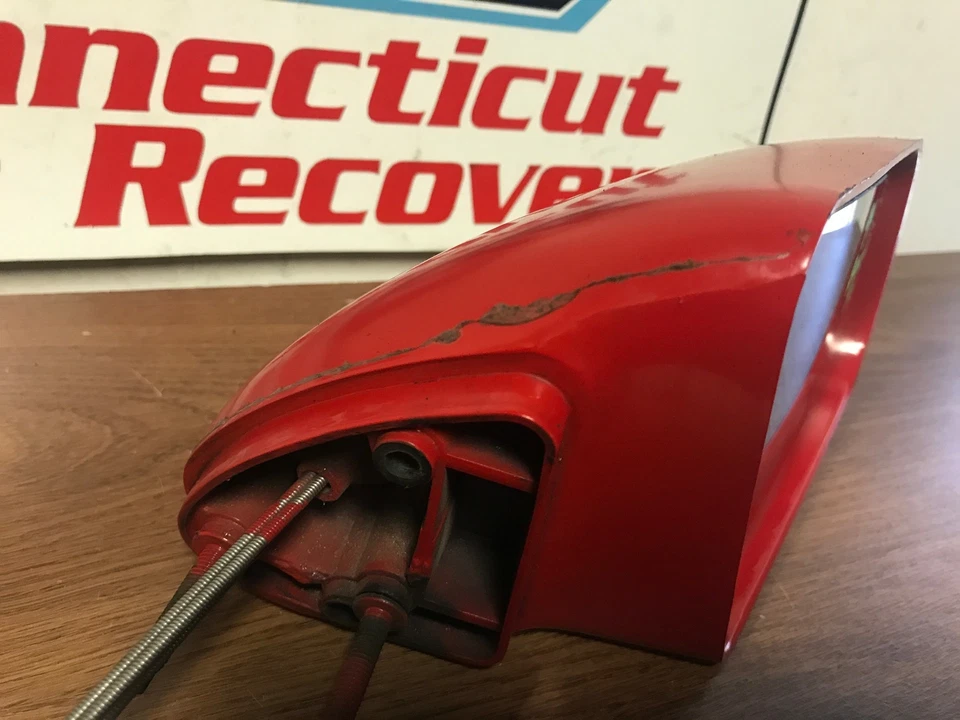 Chevrolet Beretta 1994 espejo retrovisor lateral derecho/pasajero #702 rojo Foto 4 de 4