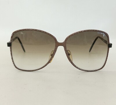 Vintage Revue Sunglasses S5124 Oversized Marble Brown Frames  display picture 2