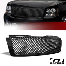 For 2007-2014 Chevy Tahoe/Suburban/Avalanche Blk Mesh Front Bumper Grill Grille