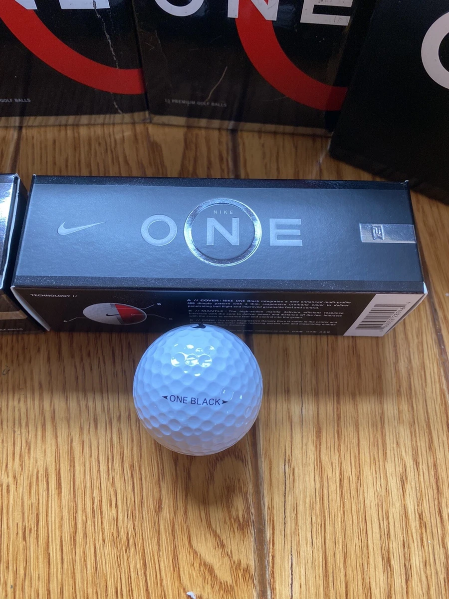 NEW* Nike ONE Black TW Tiger Woods Golf Balls - 1 Dozen (12) - QTY  available | eBay